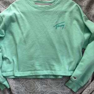 Tommy Hilfiger Women's Mint Green Sweatshirt